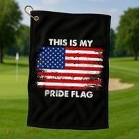 This Is My Pride Flag USA American Golf Towel thumb 1