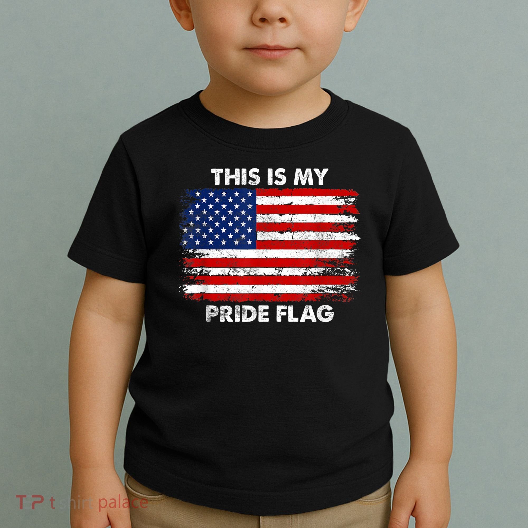 This Is My Pride Flag USA American Toddler T-Shirt