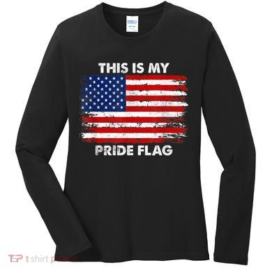This Is My Pride Flag USA American Women's Long Sleeve Shirt