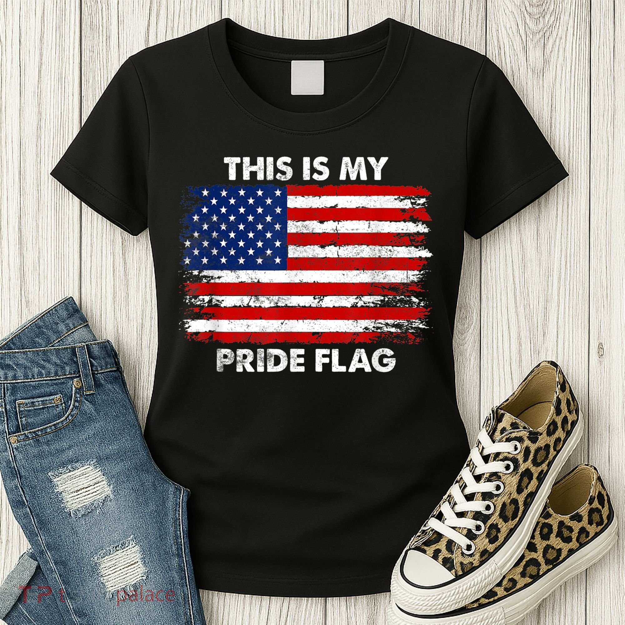 This Is My Pride Flag USA American Women's T-Shirt
