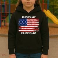 This Is My Pride Flag USA American Kids Hoodie thumb 3