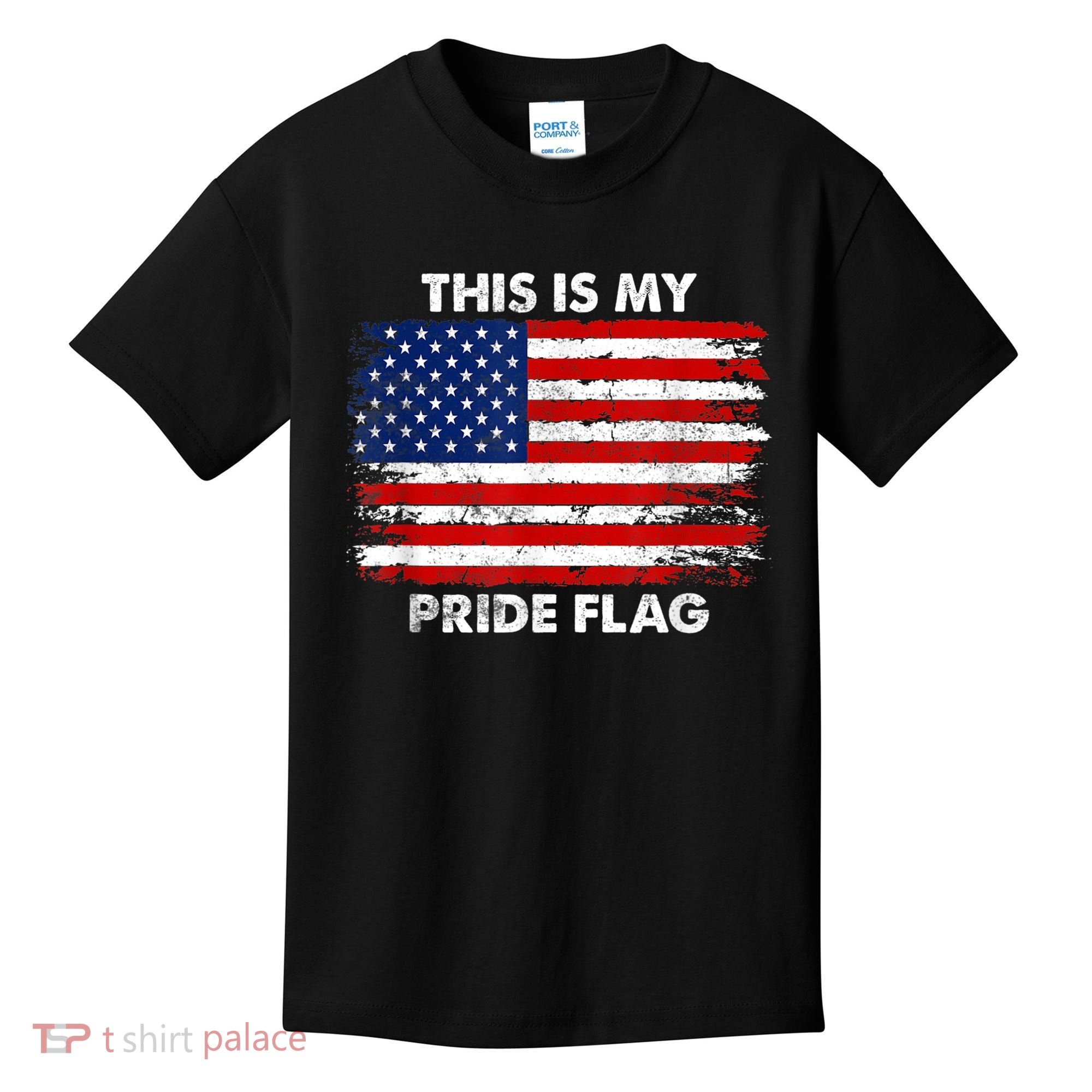 This Is My Pride Flag USA American Kids T-Shirt
