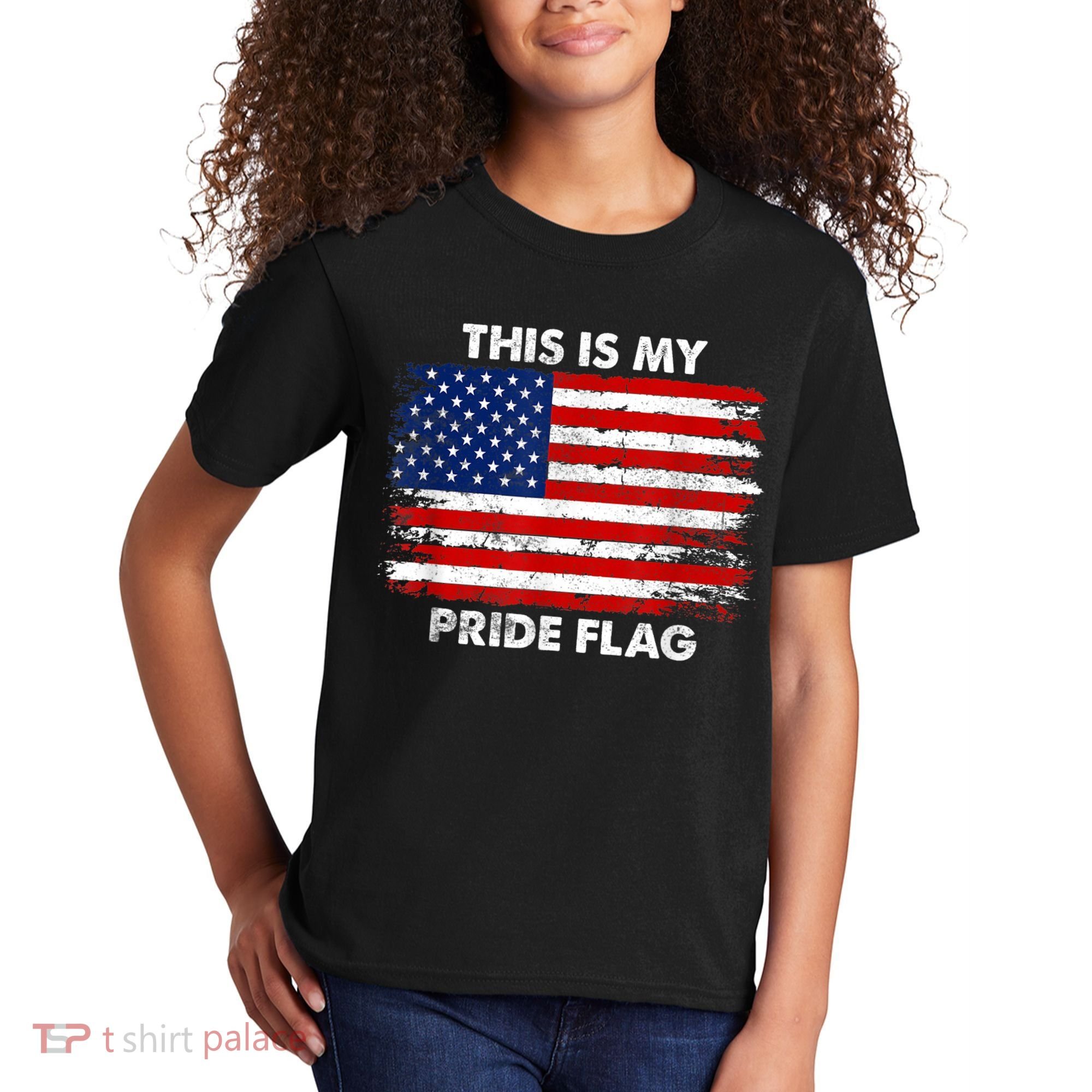 This Is My Pride Flag USA American Kids T-Shirt