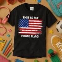 This Is My Pride Flag USA American Kids T-Shirt thumb 3