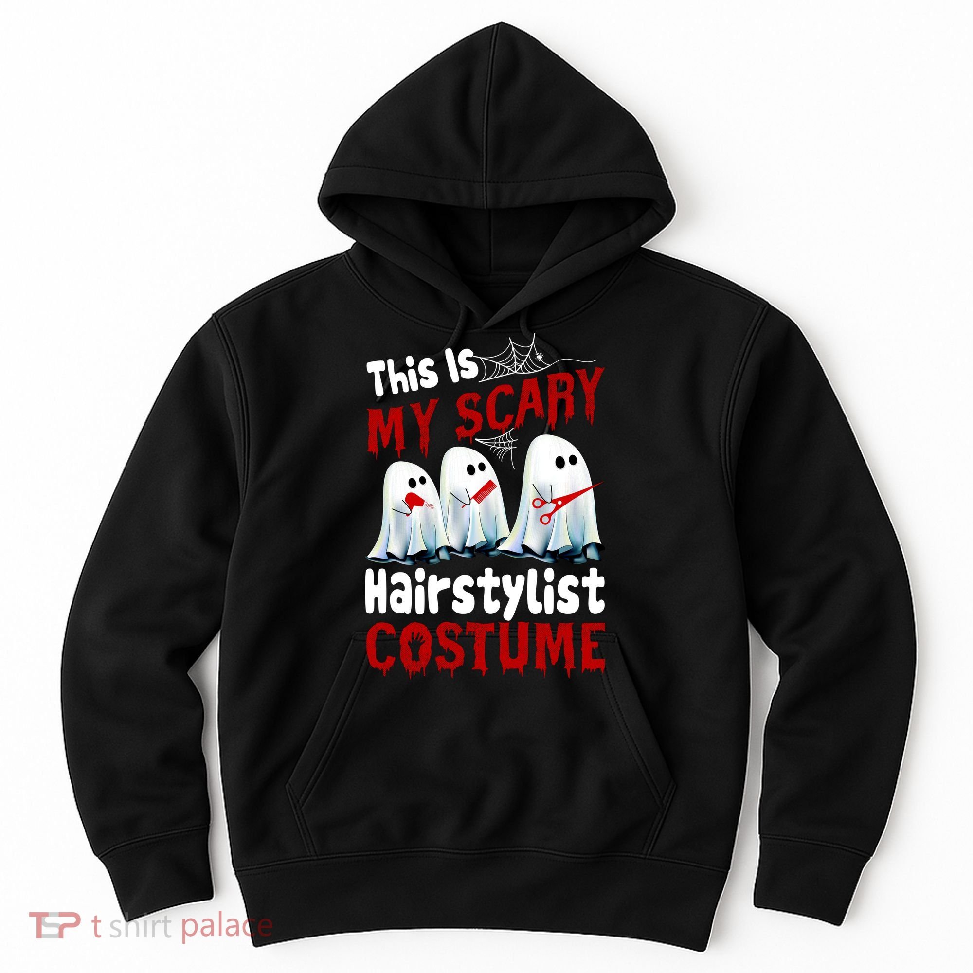 This Is My Scary Hairstylist Costume Funny Halloween Ghosts Hoodie