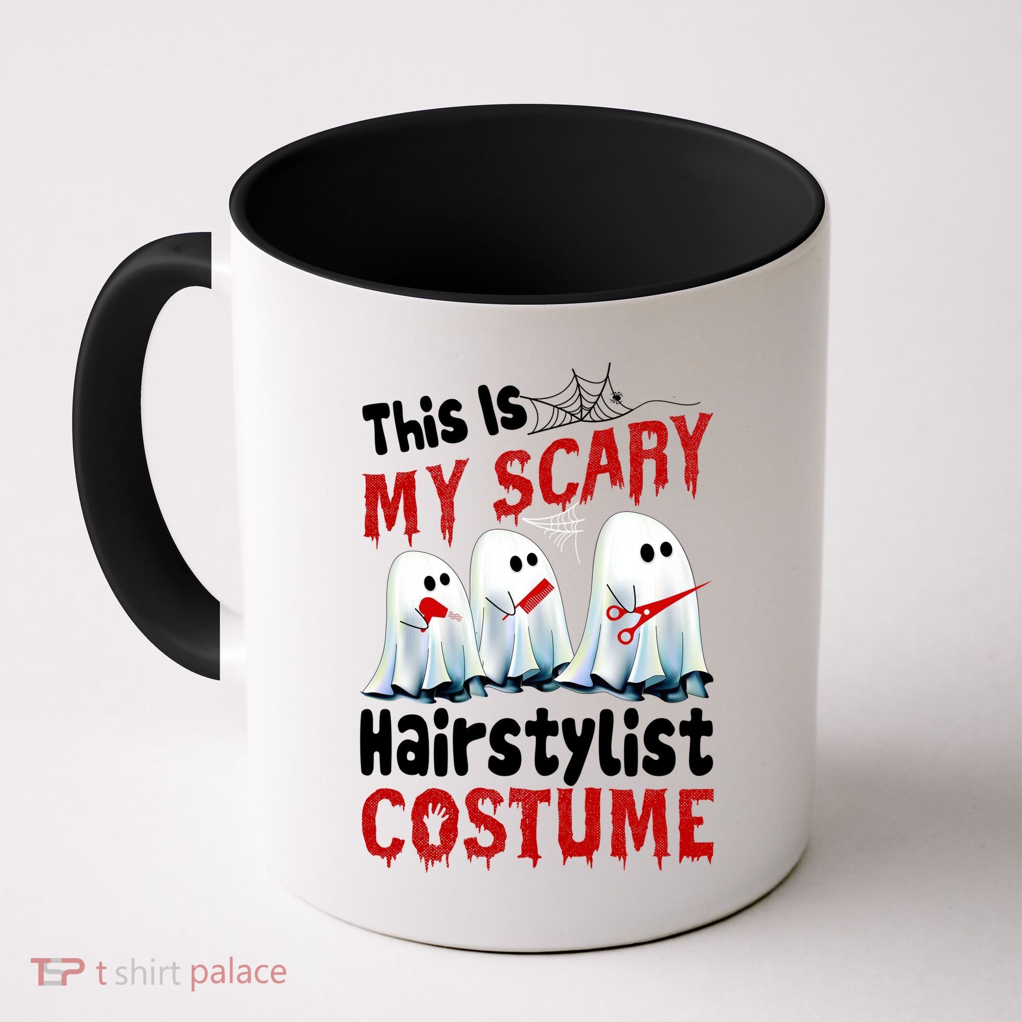 This Is My Scary Hairstylist Costume Funny Halloween Ghosts Coffee Mug