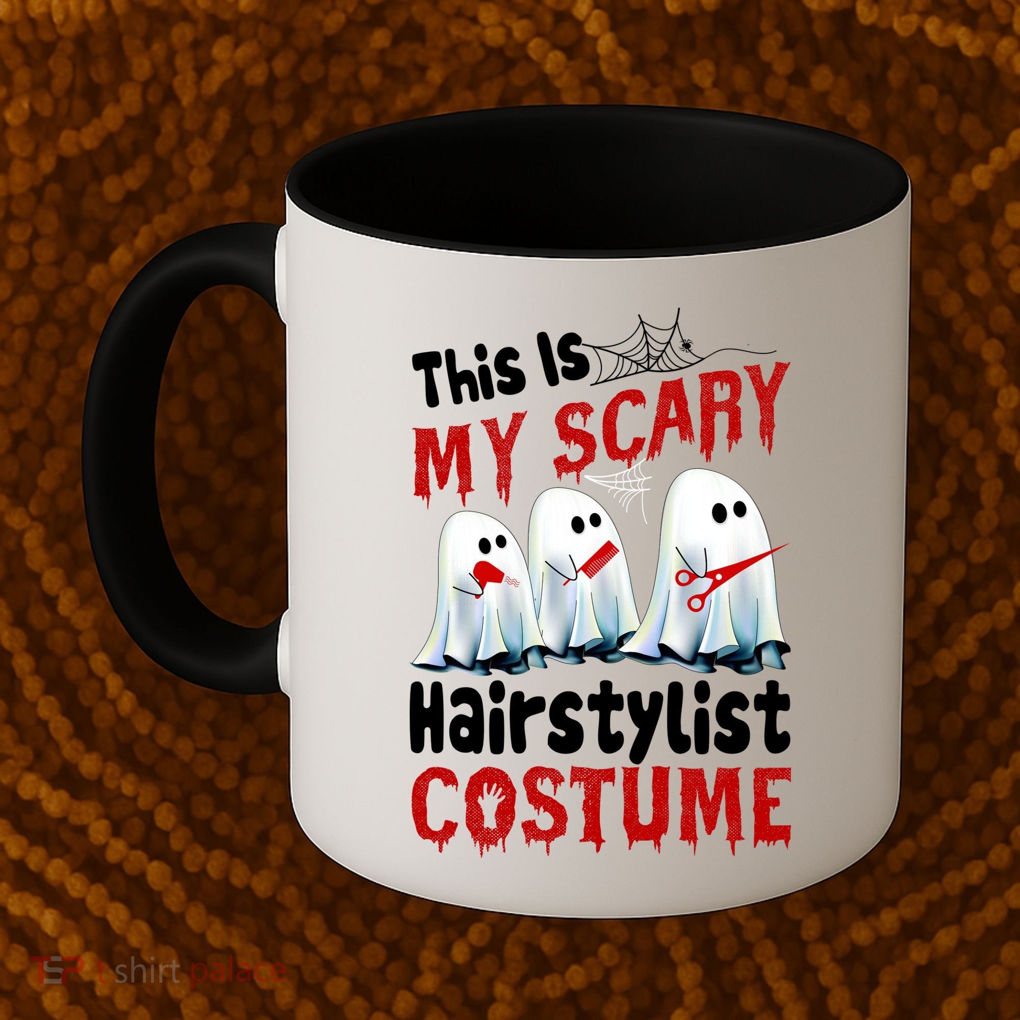 This Is My Scary Hairstylist Costume Funny Halloween Ghosts Coffee Mug