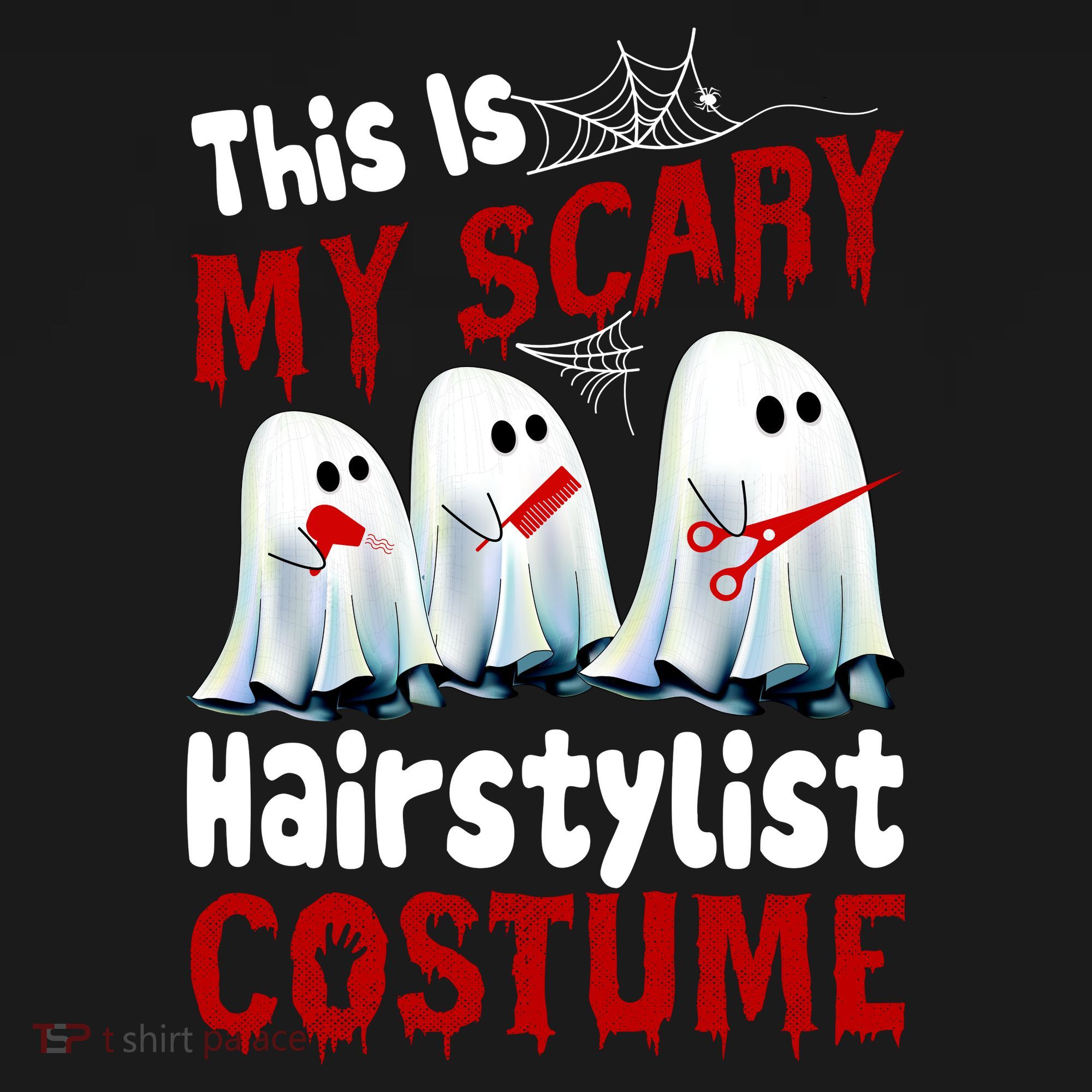 This Is My Scary Hairstylist Costume Funny Halloween Ghosts Pajama Set