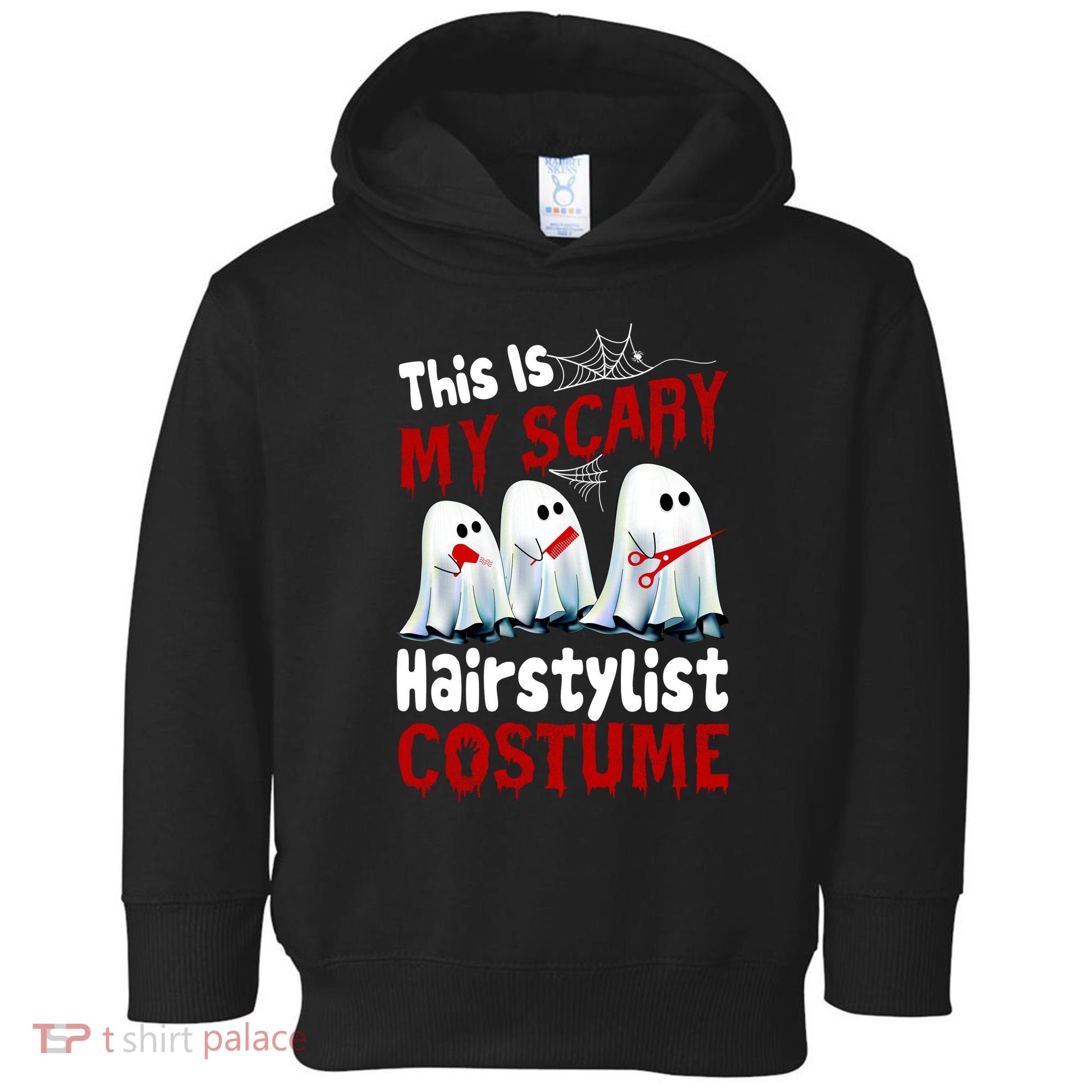 This Is My Scary Hairstylist Costume Funny Halloween Ghosts Toddler Hoodie