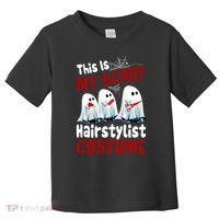 This Is My Scary Hairstylist Costume Funny Halloween Ghosts Toddler T-Shirt thumb 0