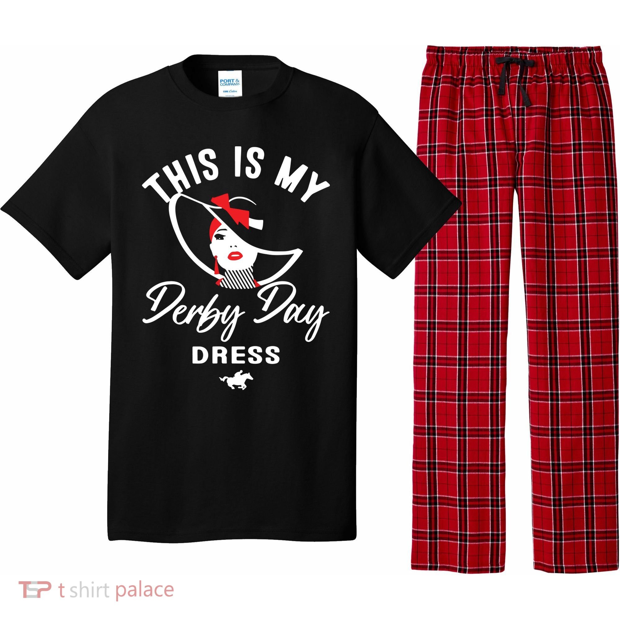 This Is My Derby Day Dress Pajama Set