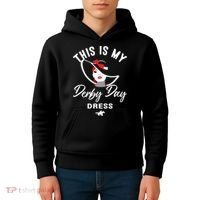 This Is My Derby Day Dress Kids Hoodie thumb 4