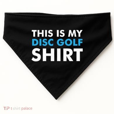 This is my Disc Golf for Disc Golf Course USA-Made Doggie Bandana