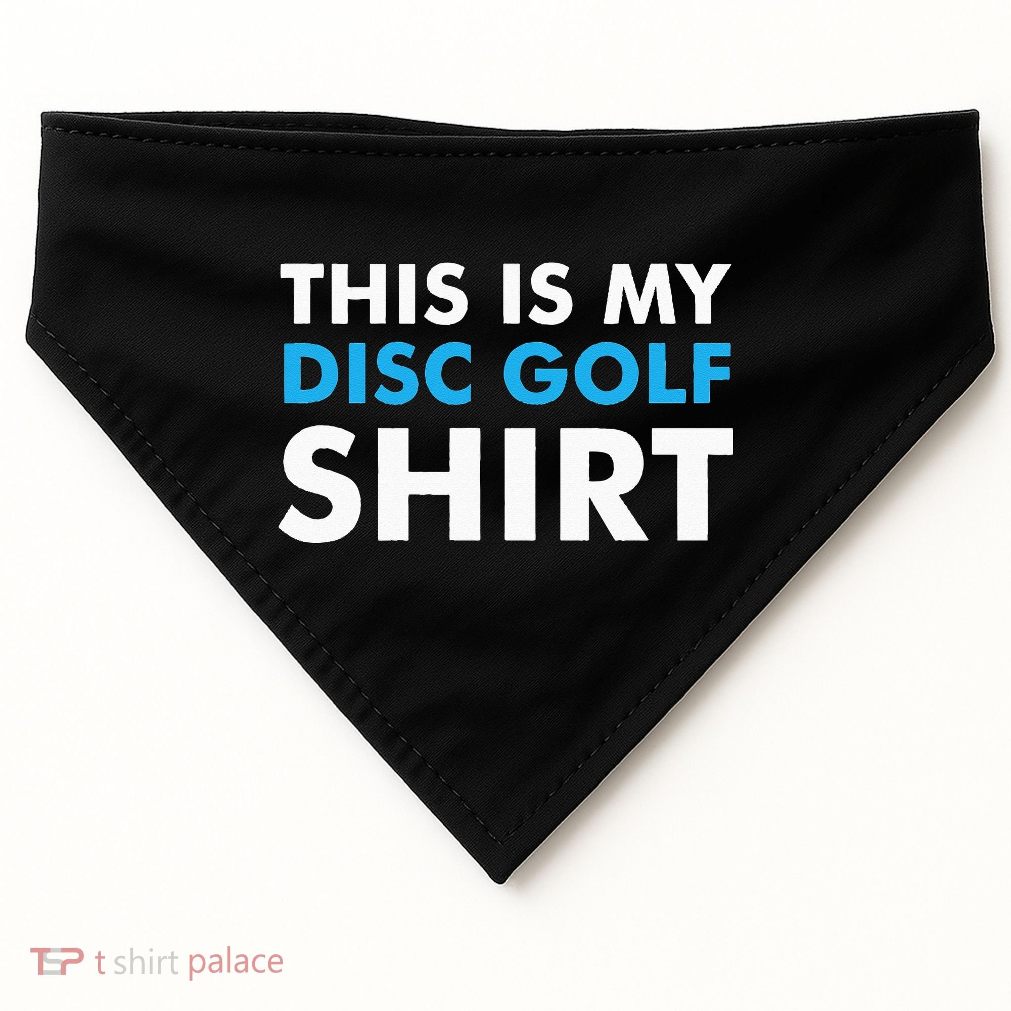 This is my Disc Golf for Disc Golf Course USA-Made Doggie Bandana