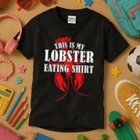 This is My Lobster Eating Lobster  Kids T-Shirt thumb 3