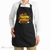 Teaching Is My Superpower Retro Comic Teacher Apron thumb 2