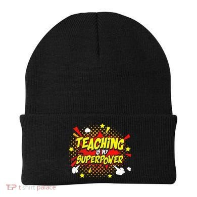 Teaching Is My Superpower Retro Comic Teacher Beanie
