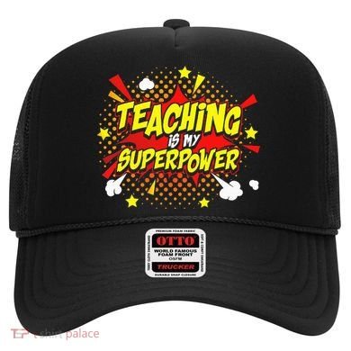 Teaching Is My Superpower Retro Comic Teacher Hat
