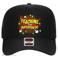 Teaching Is My Superpower Retro Comic Teacher Hat thumb 0
