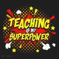 Teaching Is My Superpower Retro Comic Teacher Hat thumb 2
