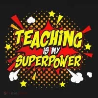 Teaching Is My Superpower Retro Comic Teacher Women's T-Shirt thumb 6