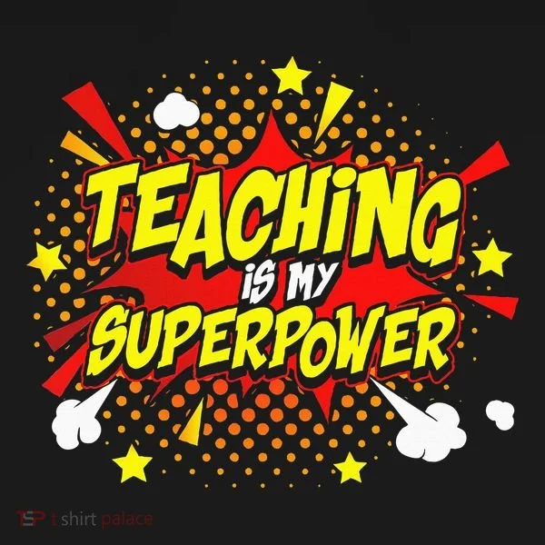 Teaching Is My Superpower Retro Comic Teacher Kids Sweatshirt
