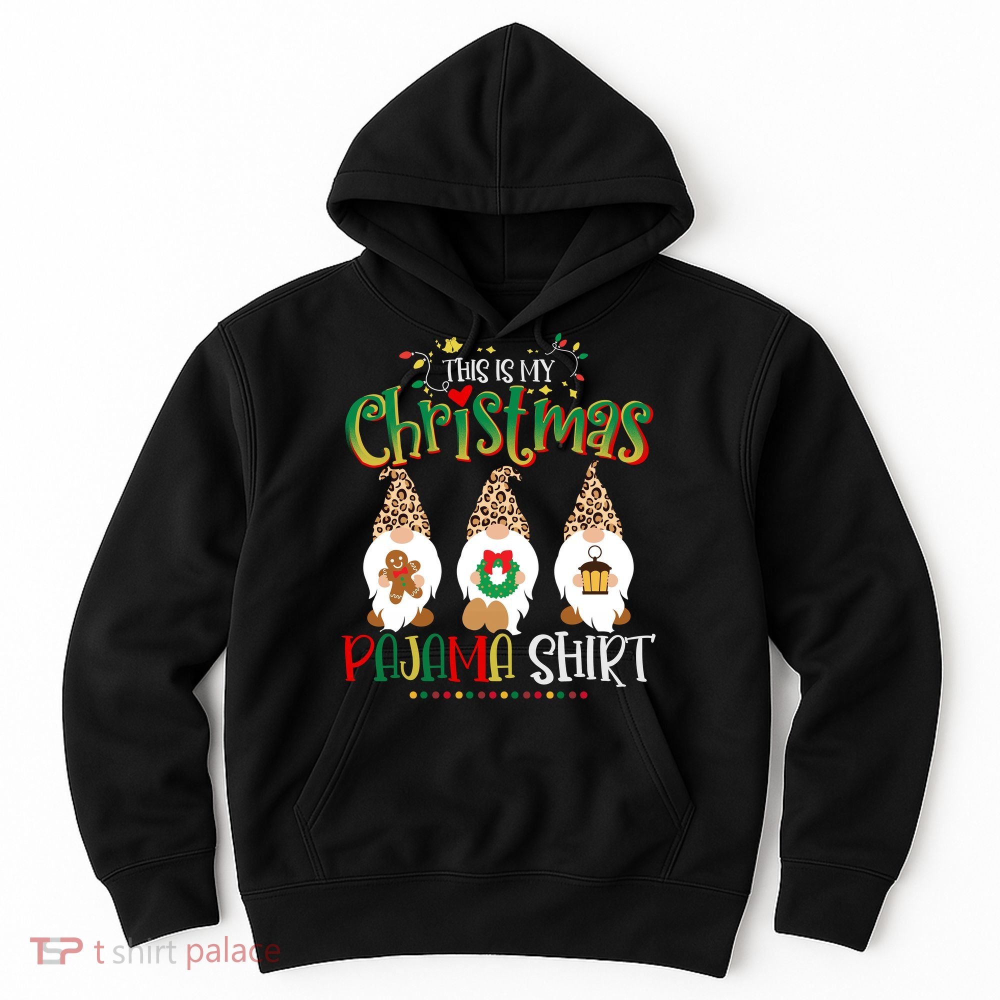 This is my christmas pajama Shirt Gnome Christmas Red Plaid Hoodie