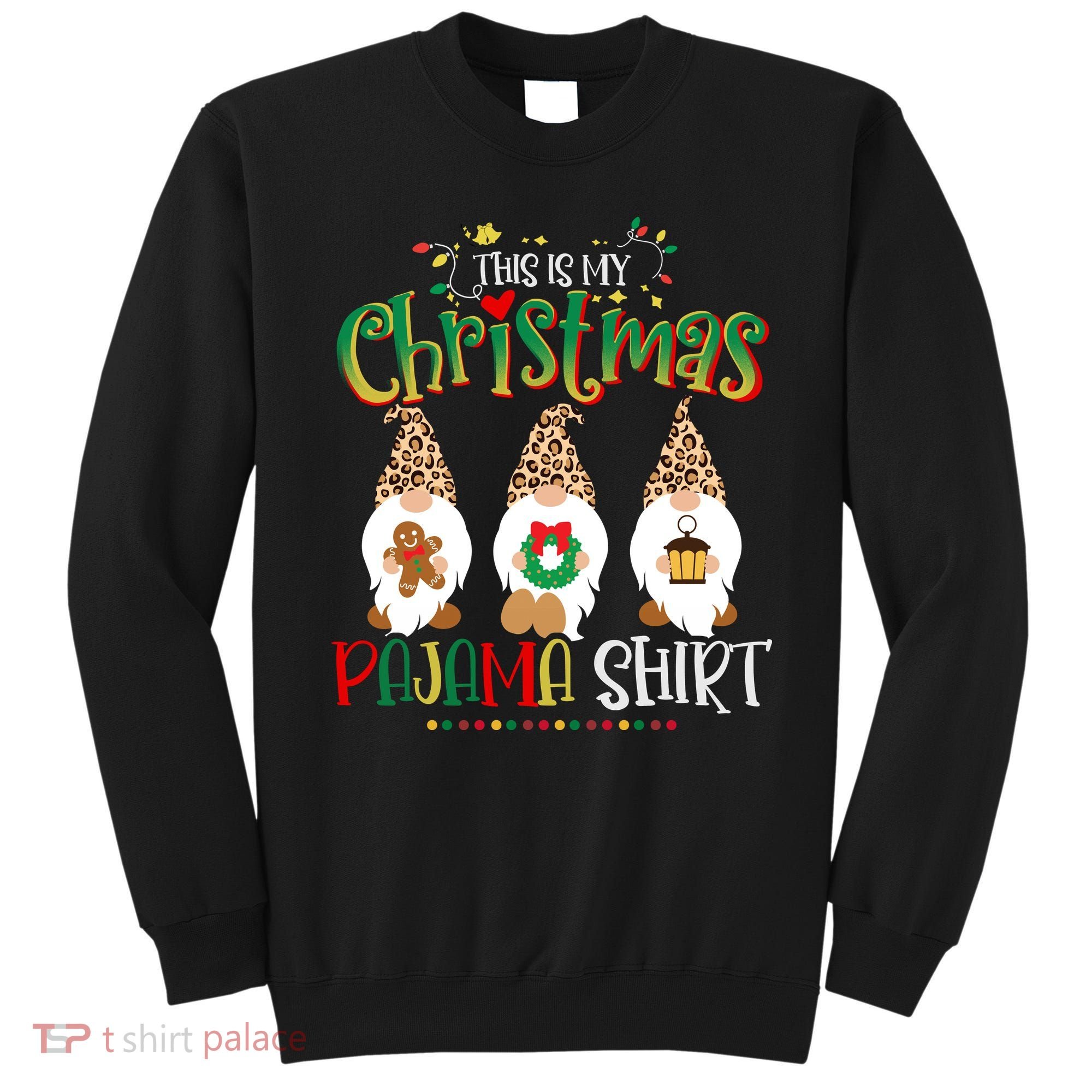 This is my christmas pajama Shirt Gnome Christmas Red Plaid Sweatshirt