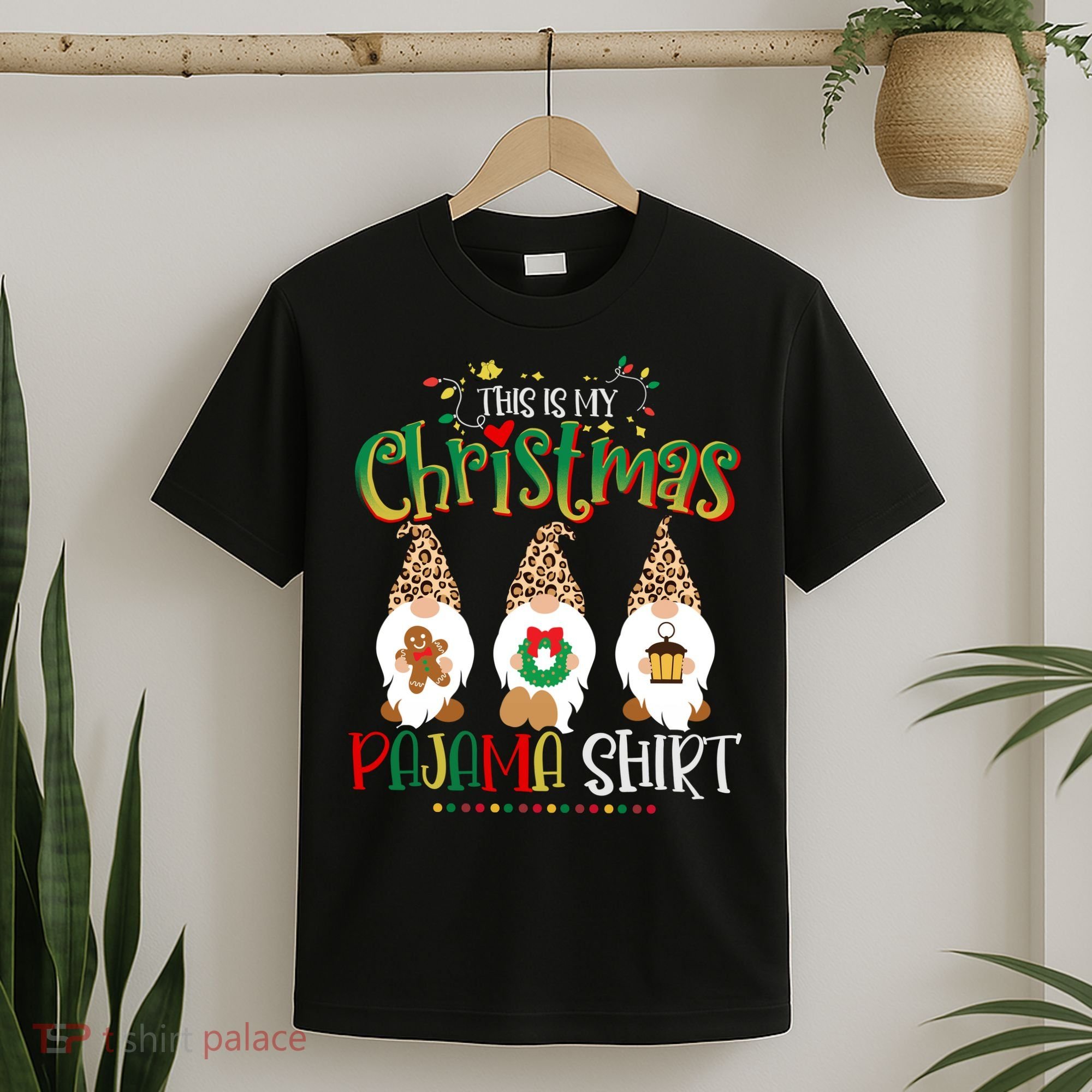 This is my christmas pajama Shirt Gnome Christmas Red Plaid T-Shirt
