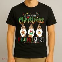This is my christmas pajama Shirt Gnome Christmas Red Plaid T-Shirt thumb 3
