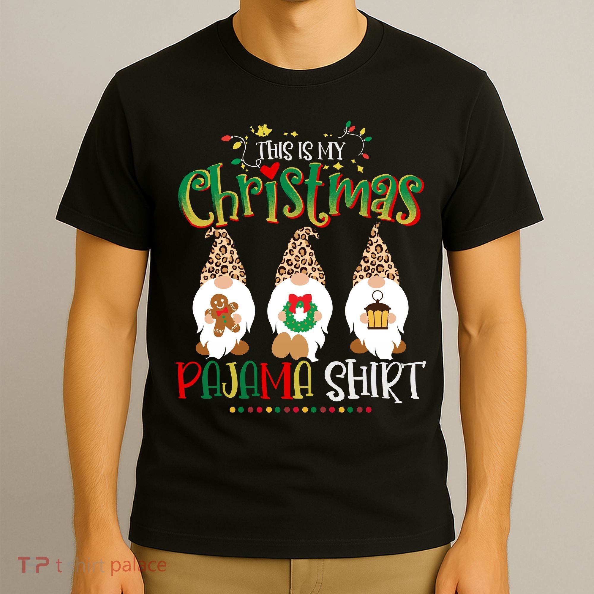 This is my christmas pajama Shirt Gnome Christmas Red Plaid T-Shirt