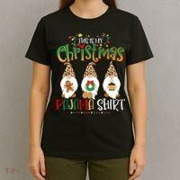 This is my christmas pajama Shirt Gnome Christmas Red Plaid T-Shirt thumb 4