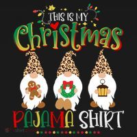 This is my christmas pajama Shirt Gnome Christmas Red Plaid Mousepad thumb 1