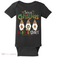 This is my christmas pajama Shirt Gnome Christmas Red Plaid Baby Bodysuit thumb 0