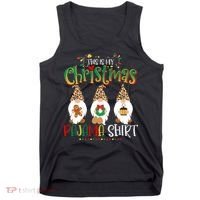 This is my christmas pajama Shirt Gnome Christmas Red Plaid Tank Top thumb 0