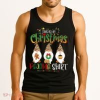 This is my christmas pajama Shirt Gnome Christmas Red Plaid Tank Top thumb 3