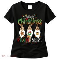 This is my christmas pajama Shirt Gnome Christmas Red Plaid Women's T-Shirt thumb 0