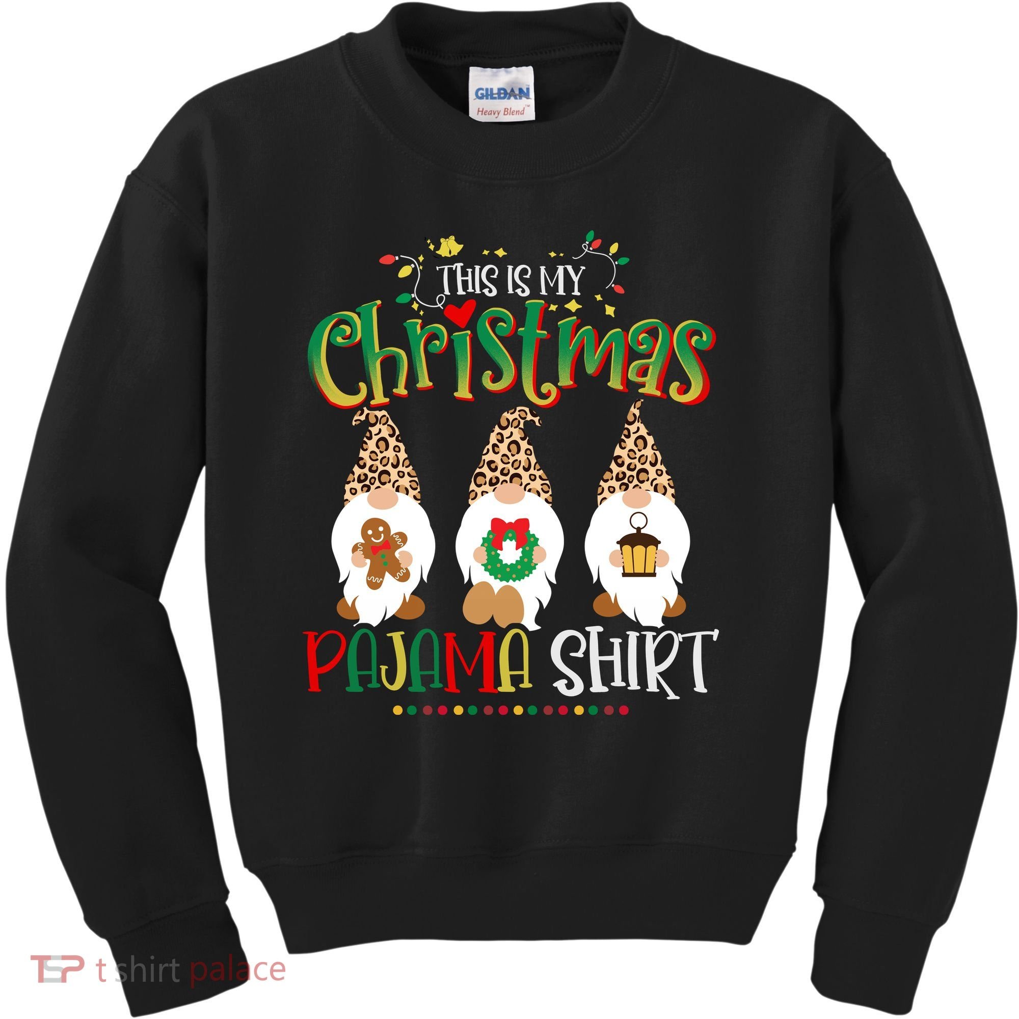 This is my christmas pajama Shirt Gnome Christmas Red Plaid Kids Sweatshirt
