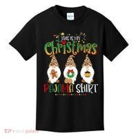 This is my christmas pajama Shirt Gnome Christmas Red Plaid Kids T-Shirt thumb 0
