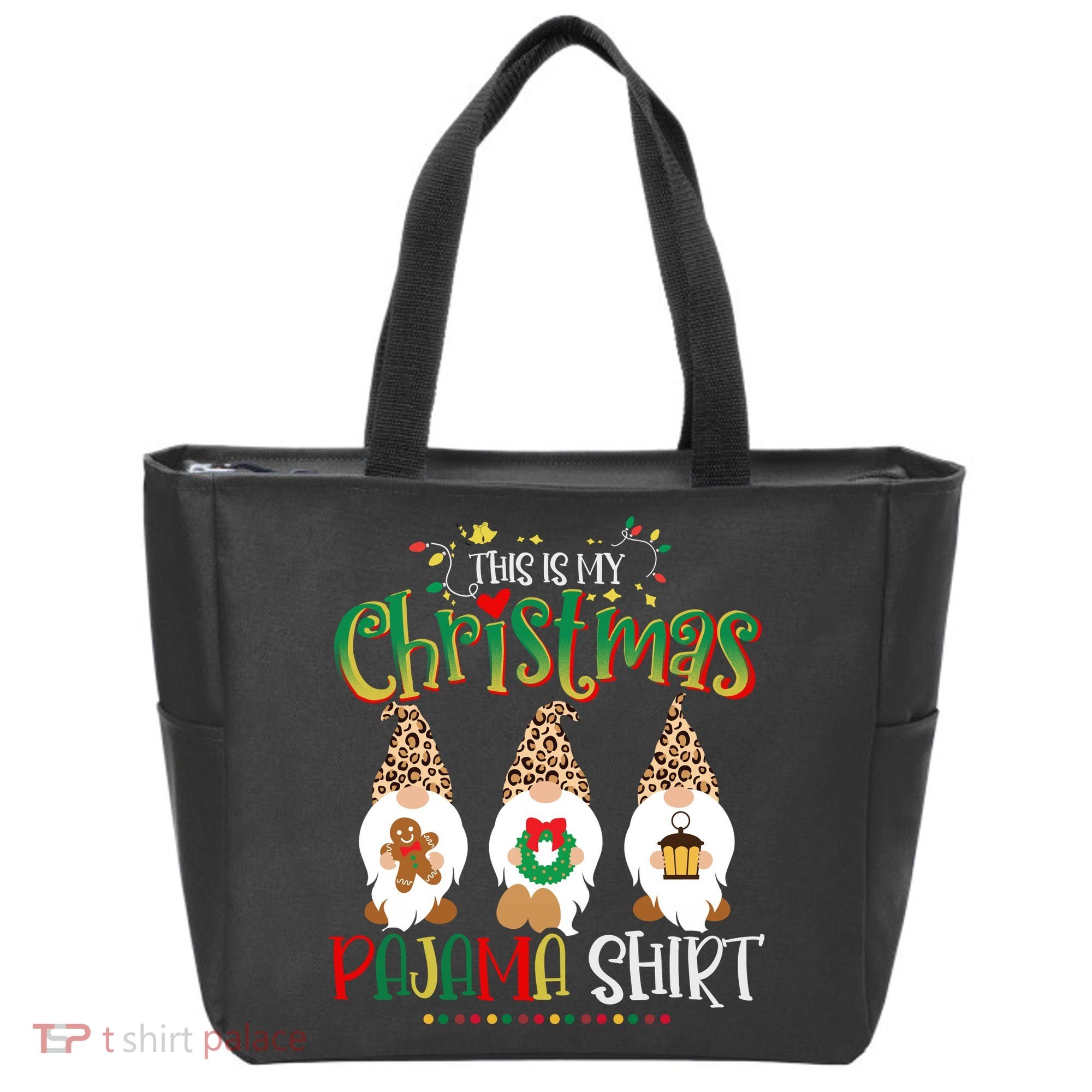This is my christmas pajama Shirt Gnome Christmas Red Plaid Tote Bag