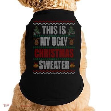 This Is My Ugly Christmas Sweater Design Doggie Tank