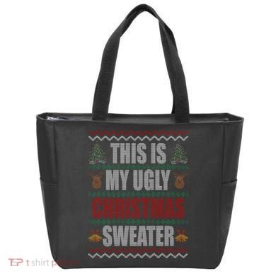 This Is My Ugly Christmas Sweater Design Tote Bag