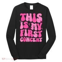This Is My First Concert Music Event Retro Groovy Girl Long Sleeve Shirt thumb 0