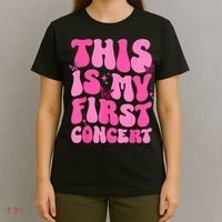 This Is My First Concert Music Event Retro Groovy Girl T-Shirt thumb 4