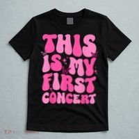 This Is My First Concert Music Event Retro Groovy Girl T-Shirt thumb 5