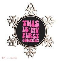 This Is My First Concert Music Event Retro Groovy Girl Ornament thumb 0