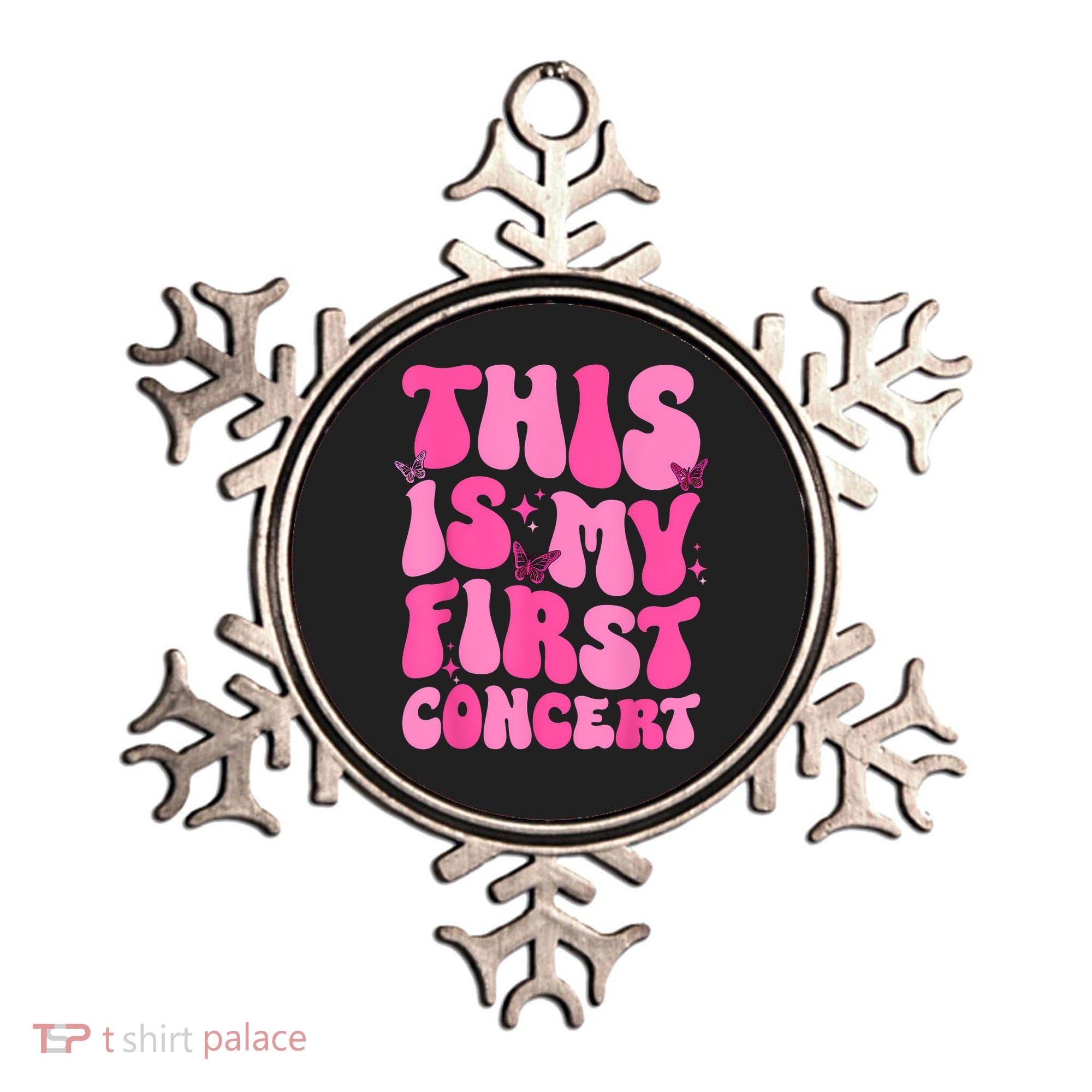 This Is My First Concert Music Event Retro Groovy Girl Ornament