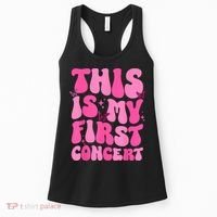 This Is My First Concert Music Event Retro Groovy Girl Women's Tank Top thumb 0