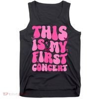 This Is My First Concert Music Event Retro Groovy Girl Tank Top thumb 0