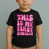 This Is My First Concert Music Event Retro Groovy Girl Toddler T-Shirt thumb 2